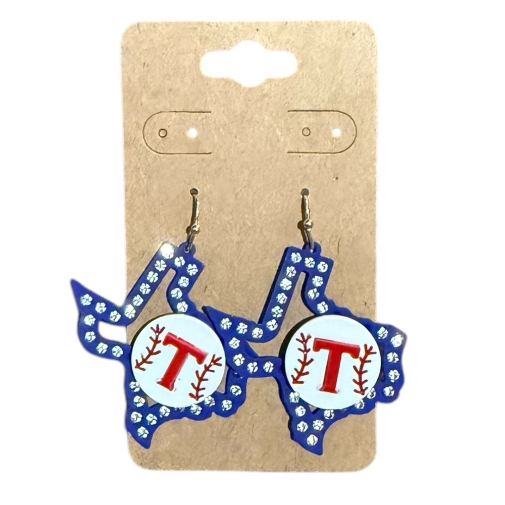 NWOT Texas Rangers Earrings